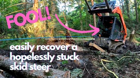 best way to get skid steer unstuck|skid steer unstuck in reverse.